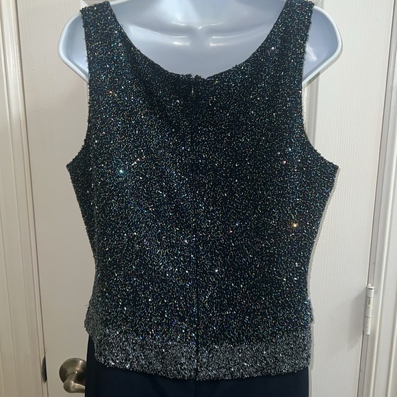 Floor Length Formal Dress with Bling Top - Picture 7 of 15